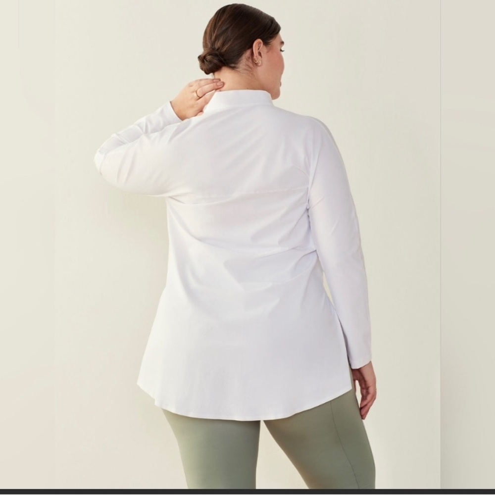 ADAY Something Borrowed Shirt, White Large - Picture 3 of 8
